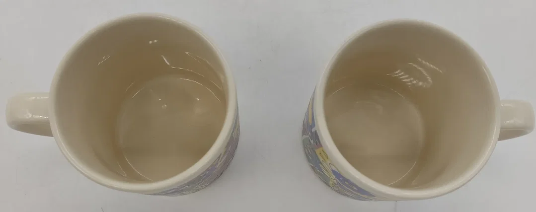 Kilncraft STL England Kaffee-Tassen im 2er Set im Zirkus Design – Bild 6