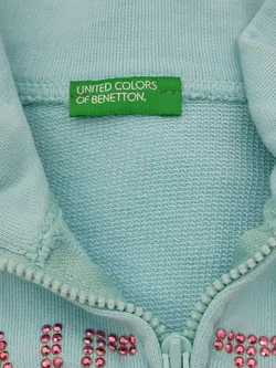  United Colors of Benetton Kinder Sweater Jacke mint Gr. M (130 cm) - Bild 2