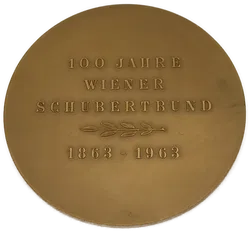 Medaille 100 Jahre Schuberbund aus dem Jahr 1963 - Bild 2