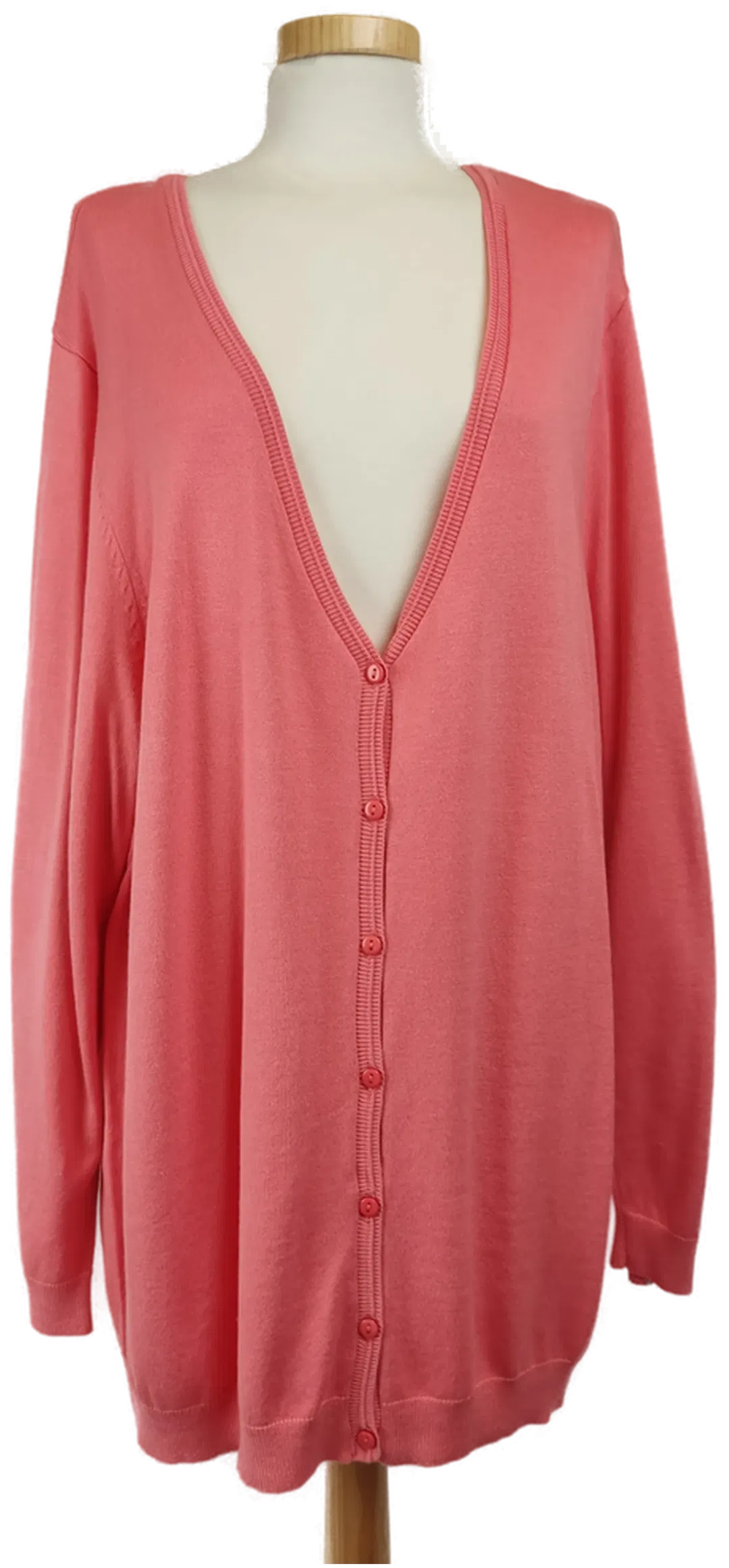 Damen Strickweste lachsfarben - 4XL/48 - Bild 4