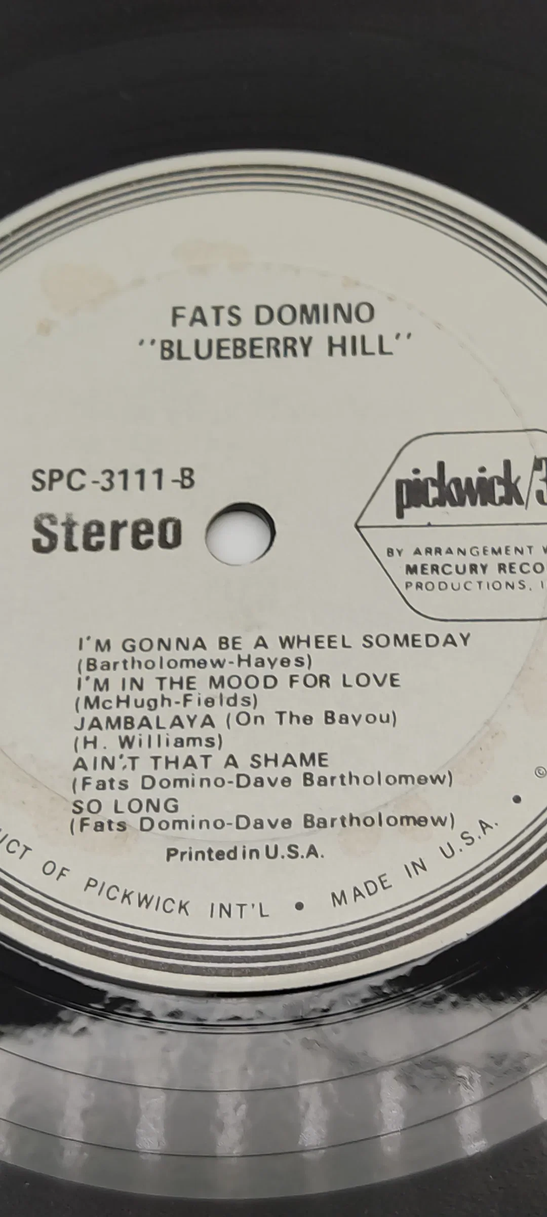 LP Vinyl Fats Domino "Blueberry Hill" – Bild 3