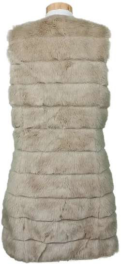 Yaya Damen Kunstfellweste beige Gr. M – Vorschau 2