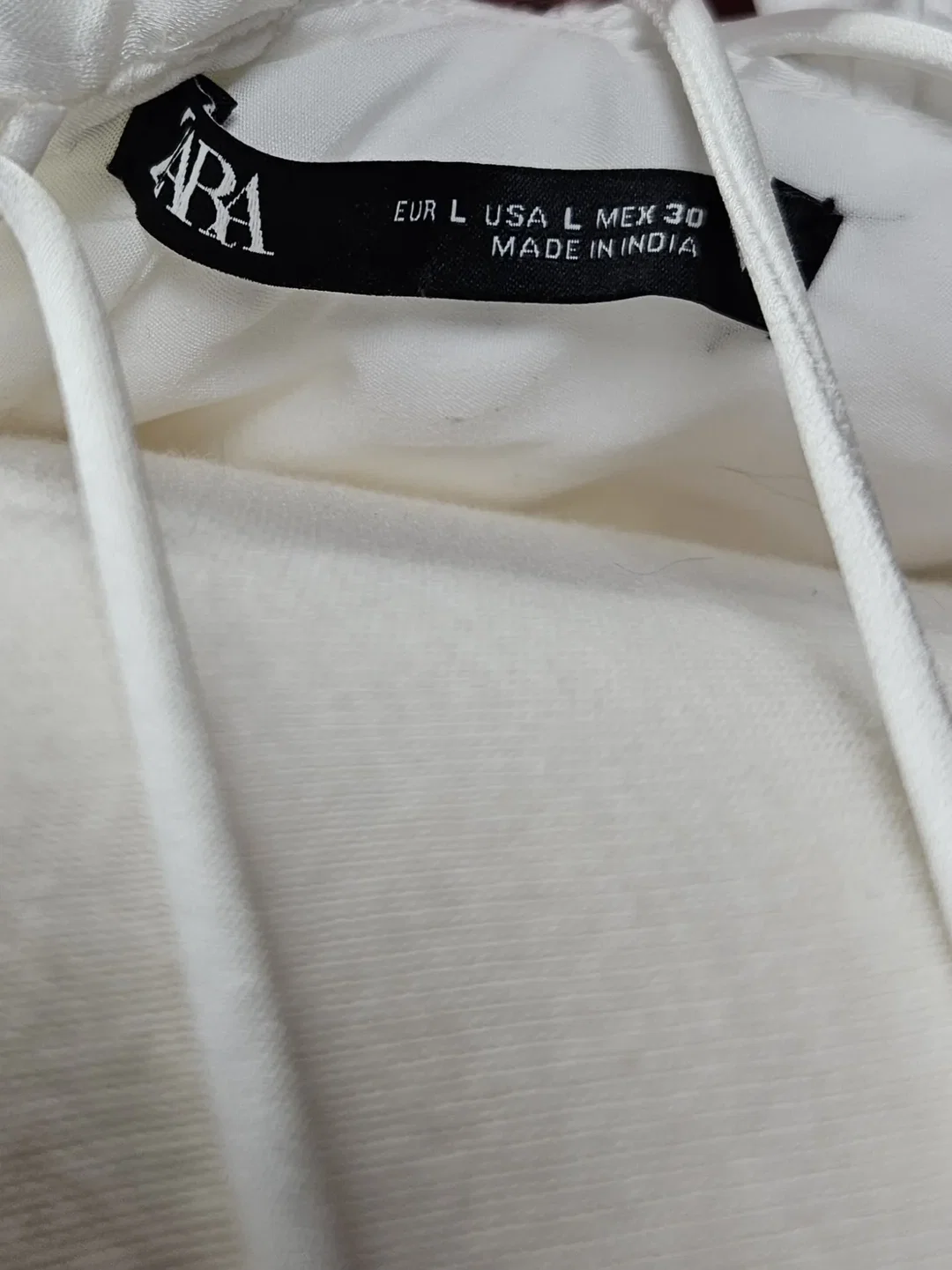 ZARA Damen Bustier Satin, cremeweiß - Gr. L / 40 – Bild 4