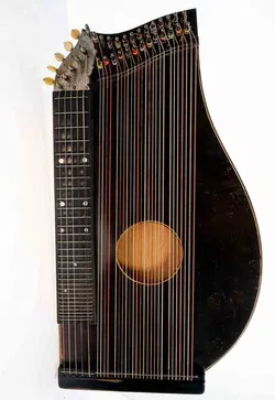Vintage Konzertzither mit Tasche, ca. 62×34 cm - Bild 2