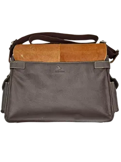 Pack Easy Umhängetasche leder, braun - Bild 4