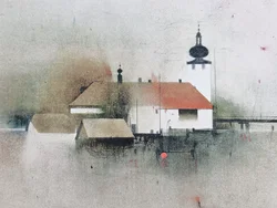 ERNST BALLUF - Schloss Orth - Lithographie  - Bild 3