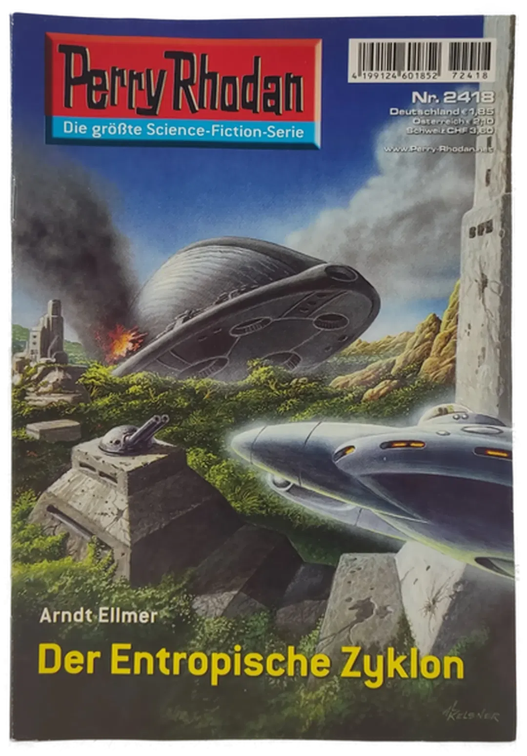 Romanheft Perry Rhodan Der Entropische Zyklon Erstauflage Nr.2418 - Bild 2
