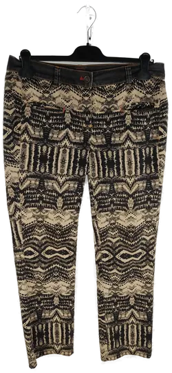 Basler Damenjeans / schwarz-beige gemustert - L/40 - Bild 1