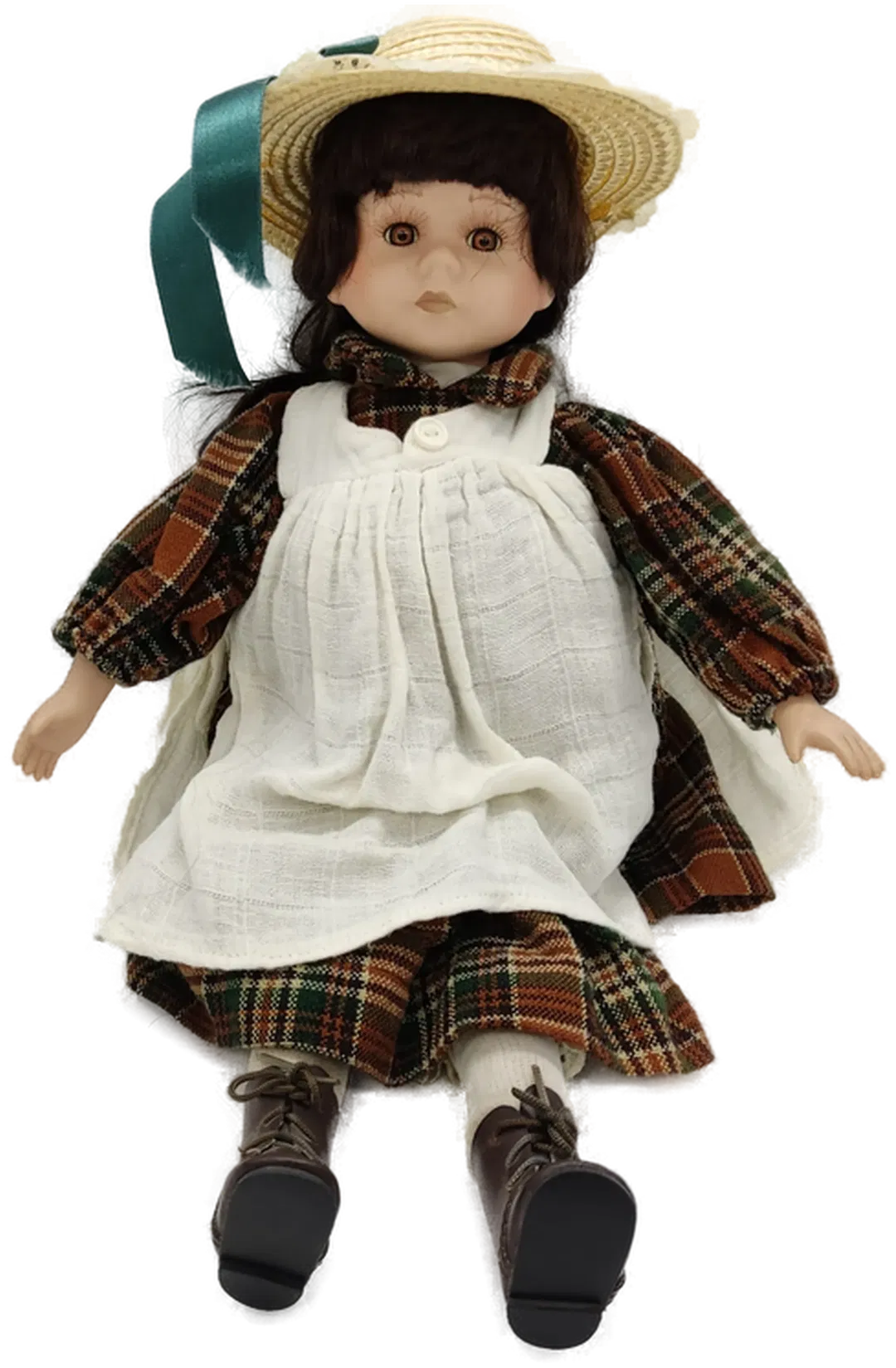 Vintage Porzellanpuppe mit Stoffkörper ca 41cm - Bild 1