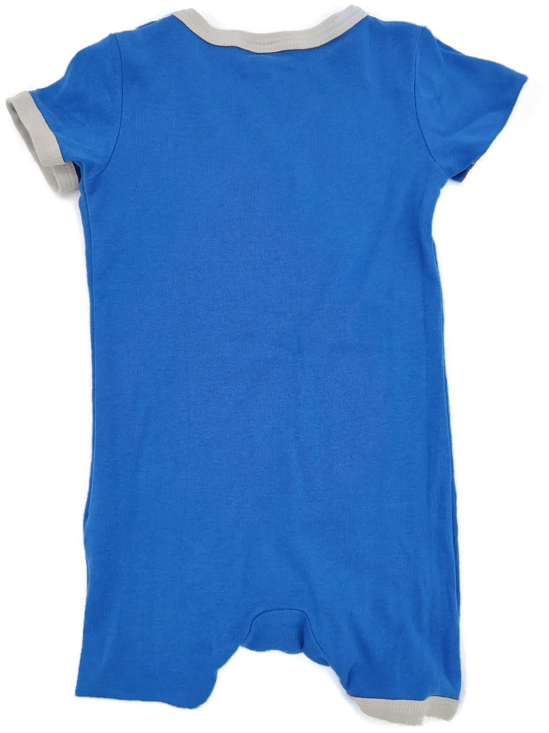 Bodys 2 tlg., "BATMAN", kurzarm mit Rundhalsausschnitt, blau mit Aufdruck und kurzem Bein, Größe 74/80 – Bild 2