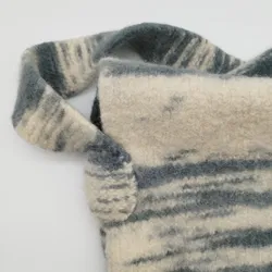 Filzwolle-Handtasche | Ganzjahres-Unikat - Bild 3