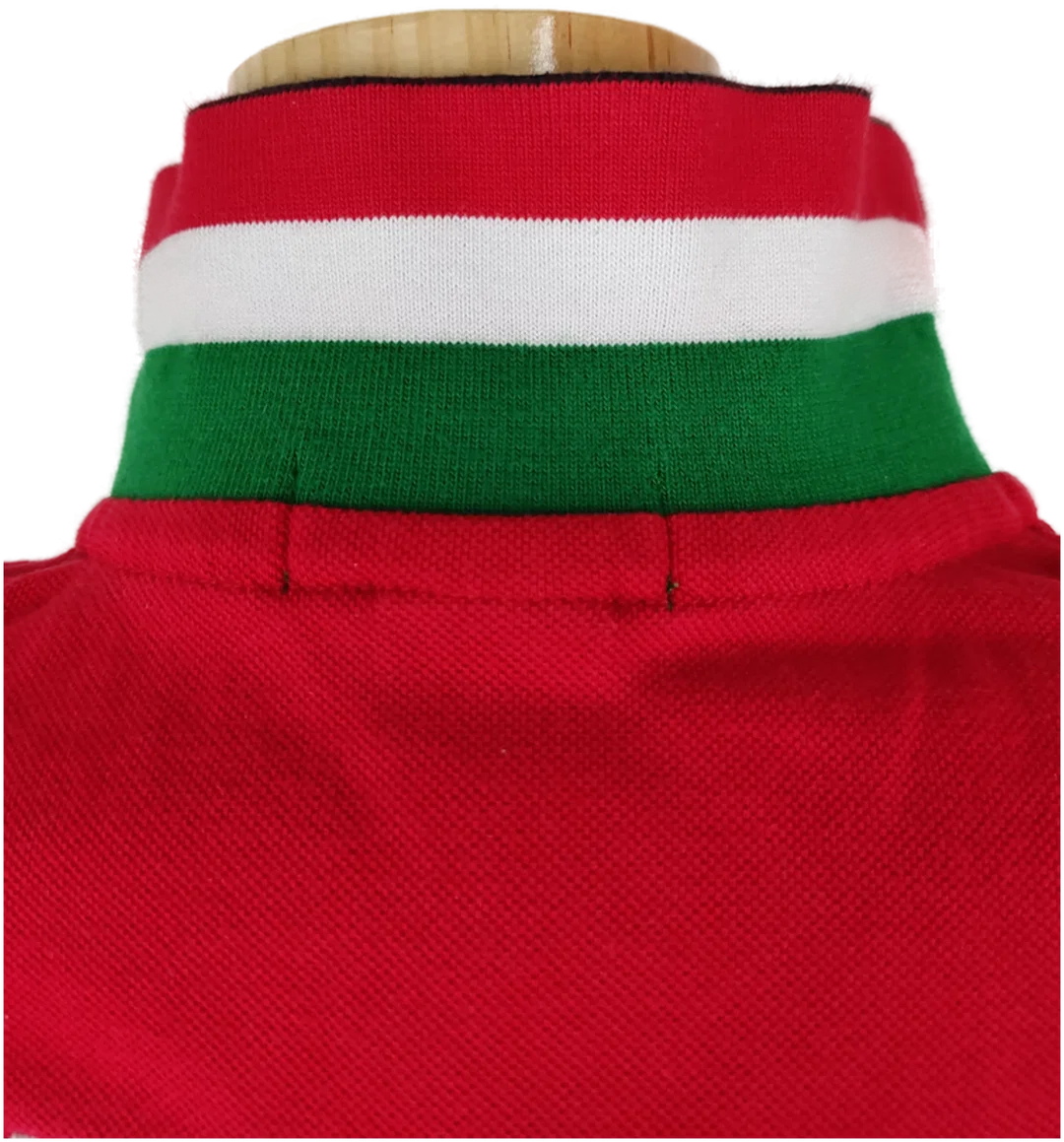 T-Shirt "Polo by Ralph Lauren", langarm mit Kragen, rot mit Stickerei, Größe L/EUR 50 – Bild 5