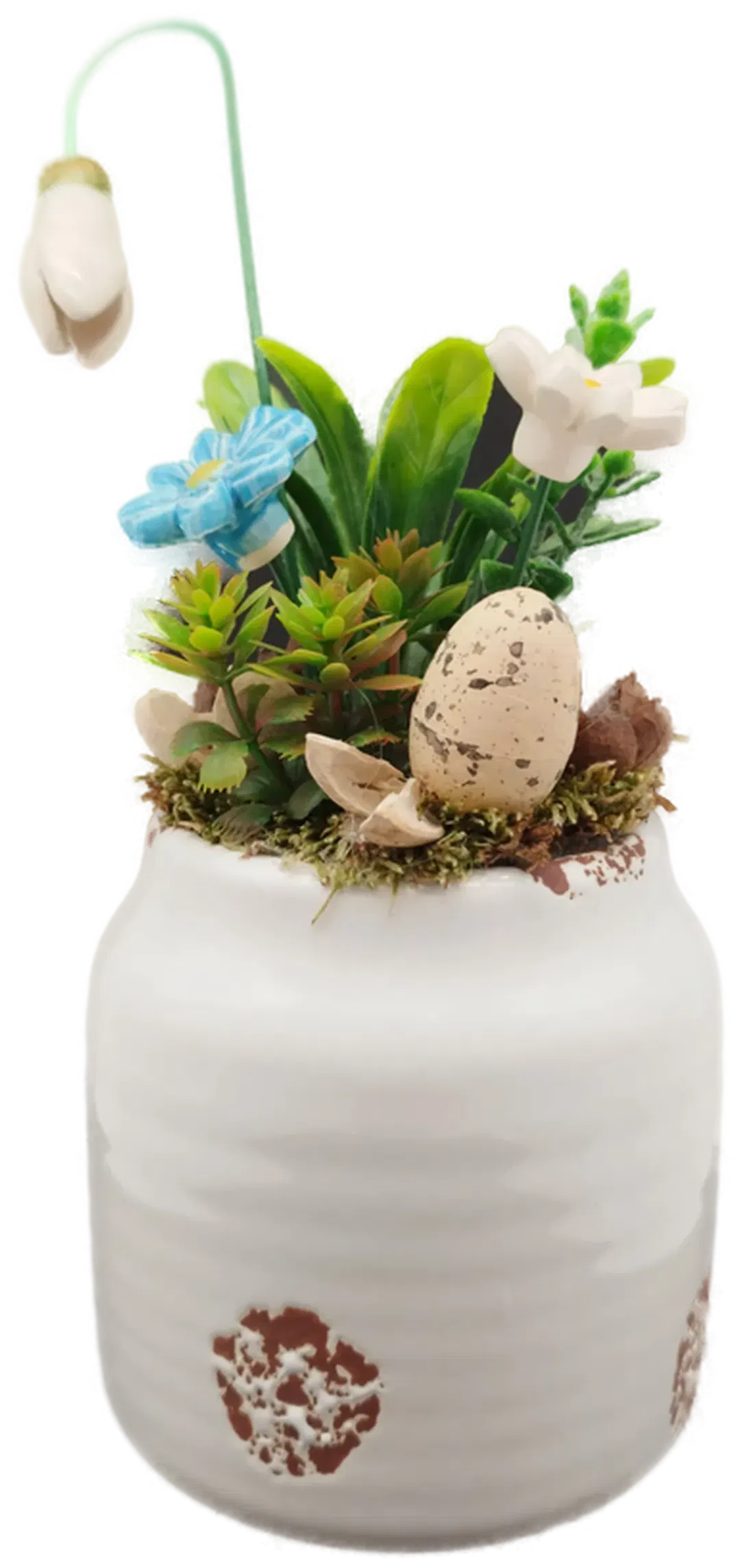 Kleiner osterlicher Blumentopf - Deko / ca. 21cm - Bild 4