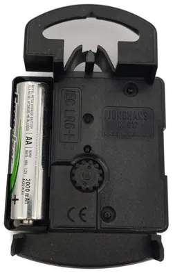 Wanduhr aus Glas, mit Junghans Qurartzwerk in Schwarz / Weiß - Bild 2