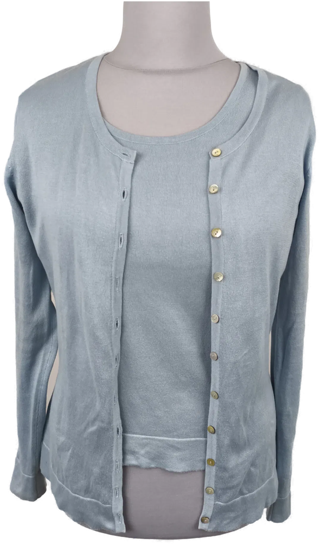 Peter Hahn, Twinset Damen Weste/Pullover, Gr. 38 - Bild 1