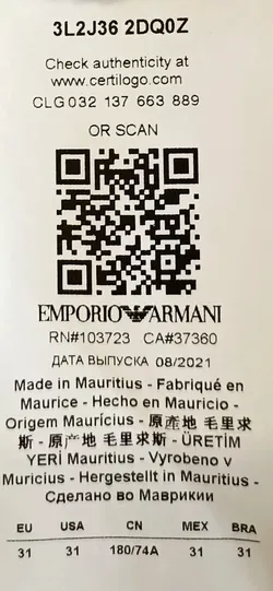 Emporio Armani Damen Jeans blau Gr. 31 - Bild 4