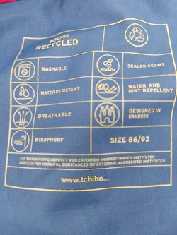 Tchibo Kinder Matschhose Blau Gr. 86/92 - Bild 3