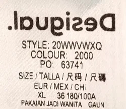 Desigual Damen Maxikleid schwarz mit Schmetterlinge Gr. XL - Bild 5