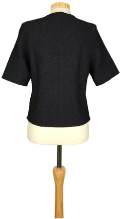 Steffner Damen Kurzarm-Strickweste blauschwarz - M/40 - Bild 2