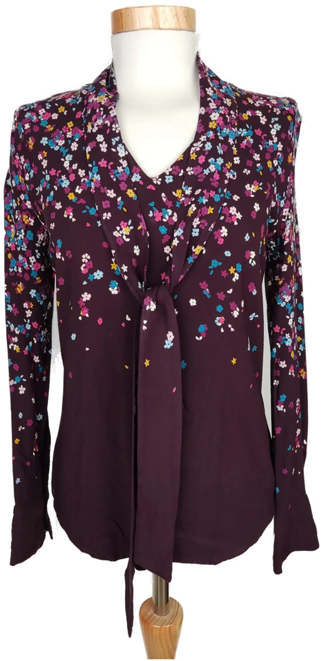 Zero Damen Bluse violett geblümt - XS/34 - Bild 4