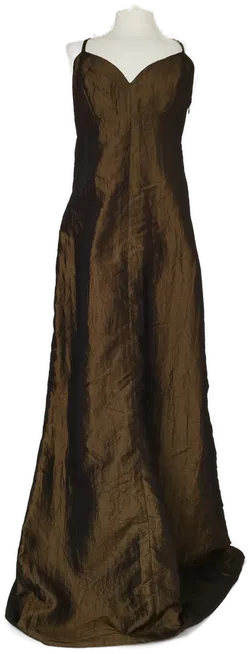 Abendkleid mit Stola -changierend braun/olive - Bild 1