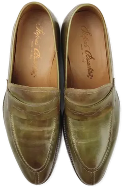 Stefano Branchini Herren Leder Slipper, grün - Gr. 43 - Bild 3