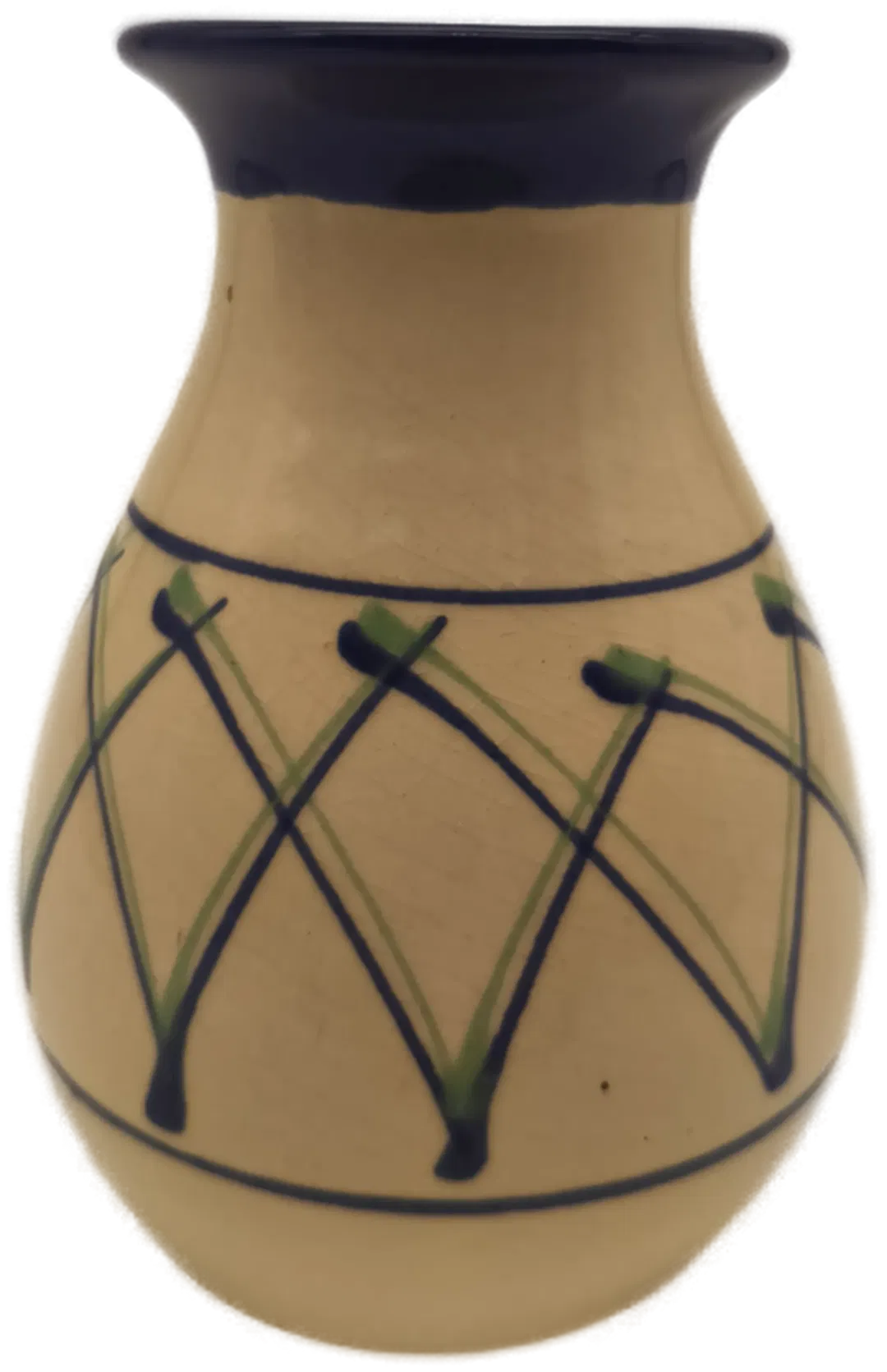 Vase, Keramik beige, Landhaus - Bild 1