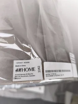 H&M home, Lampenschirm Samt, graubeige, neu - Bild 5