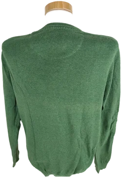 Pullover "Keystone", langarm mit V-Ausschnitt, grün, Größe M – Vorschau 3