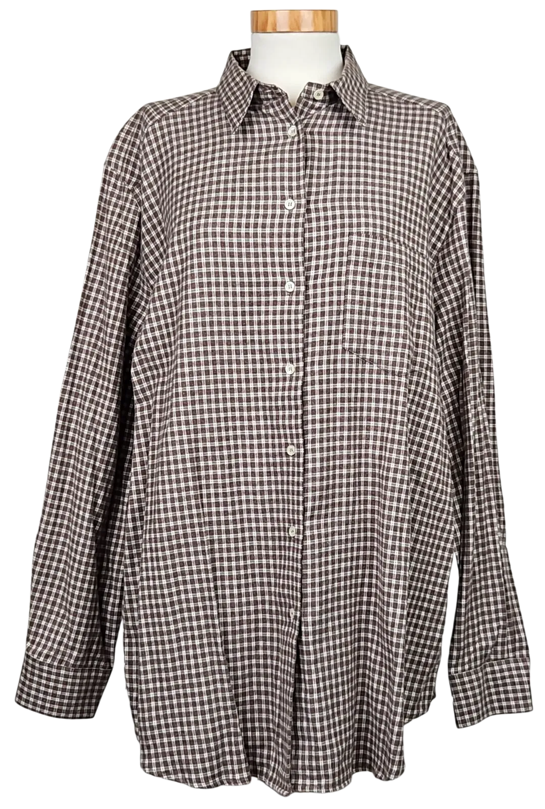 Mauro Aureli Vintage Damen Hemd, grün - Gr. 46 - Bild 1