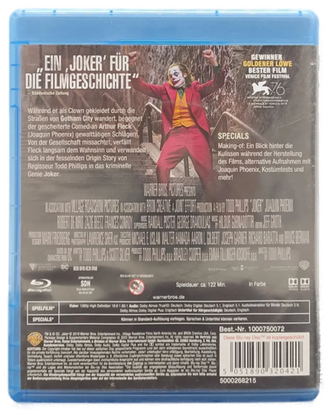 Blu-Ray "Joker" mit Joaquin Phoenix und Robert de Niro – Bild 2