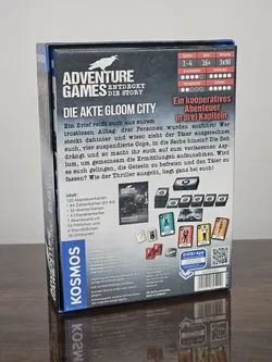 ADVENTURE GAMES - Entdeckt die Story - Die Akte Gloom City - Gesellschaftsspiel - KOSMOS  - Bild 2