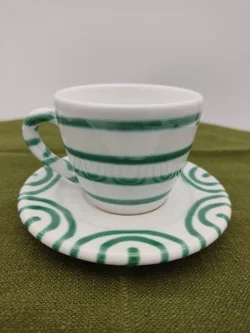 Gmundner Keramik Espresso-Set Grün Geflammt | Geschenkbox – Vorschau 8