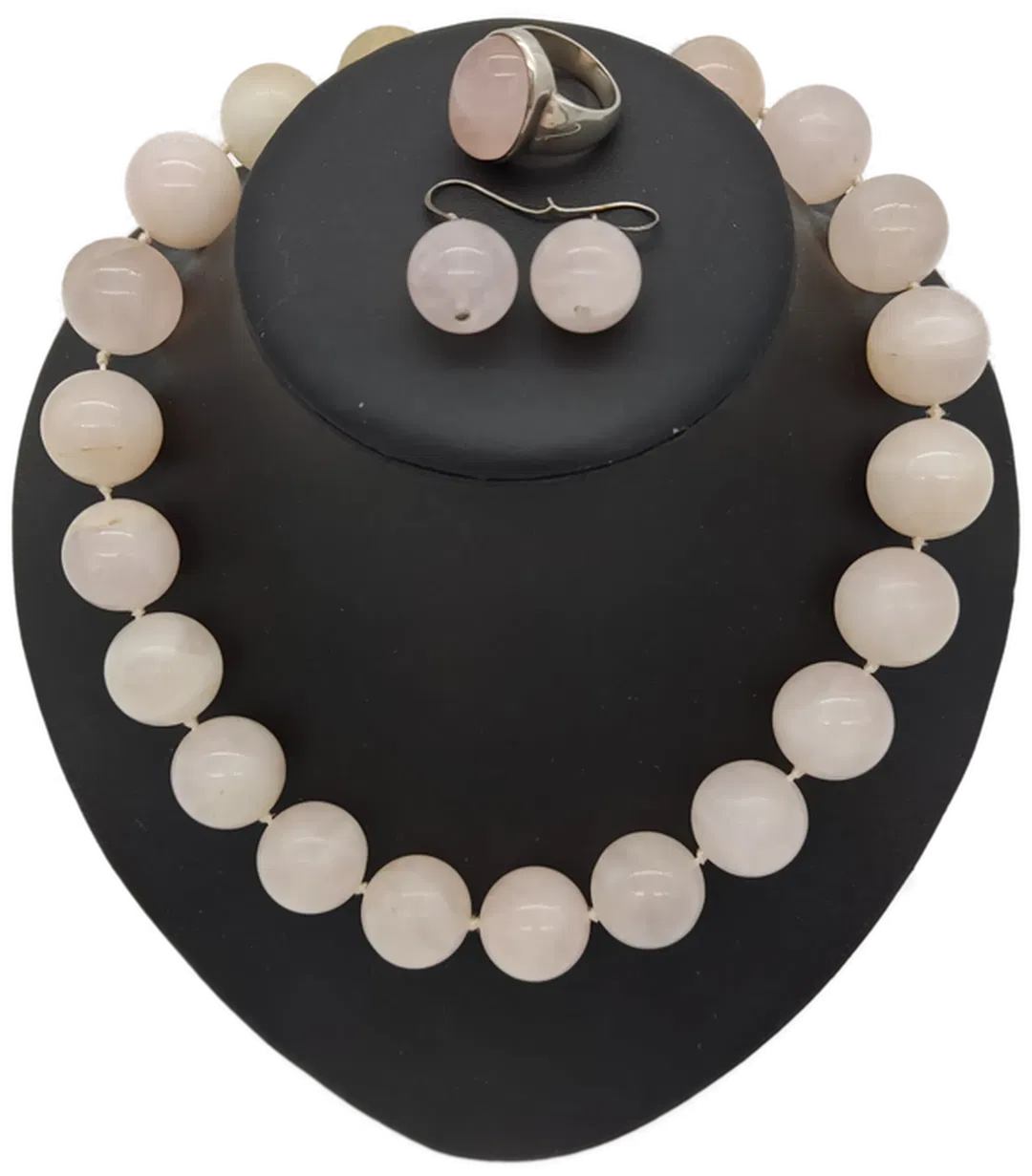 Damen Schmuck-Set 3-teilig Rosenquarz - Bild 1