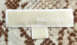 Michael Kors Maxikleid schlangenoptik braun/beige Gr. XS - Bild 3