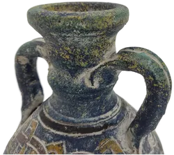 Terrakotta Blumenvase / Kerzenständer - Bild 2