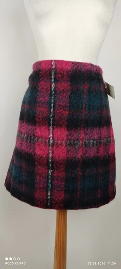 Mini-Bleistiftrock Lauren Ralph Lauren Mohair Gr. 44 Kariert | Neu Mit Etikett - Bild 3