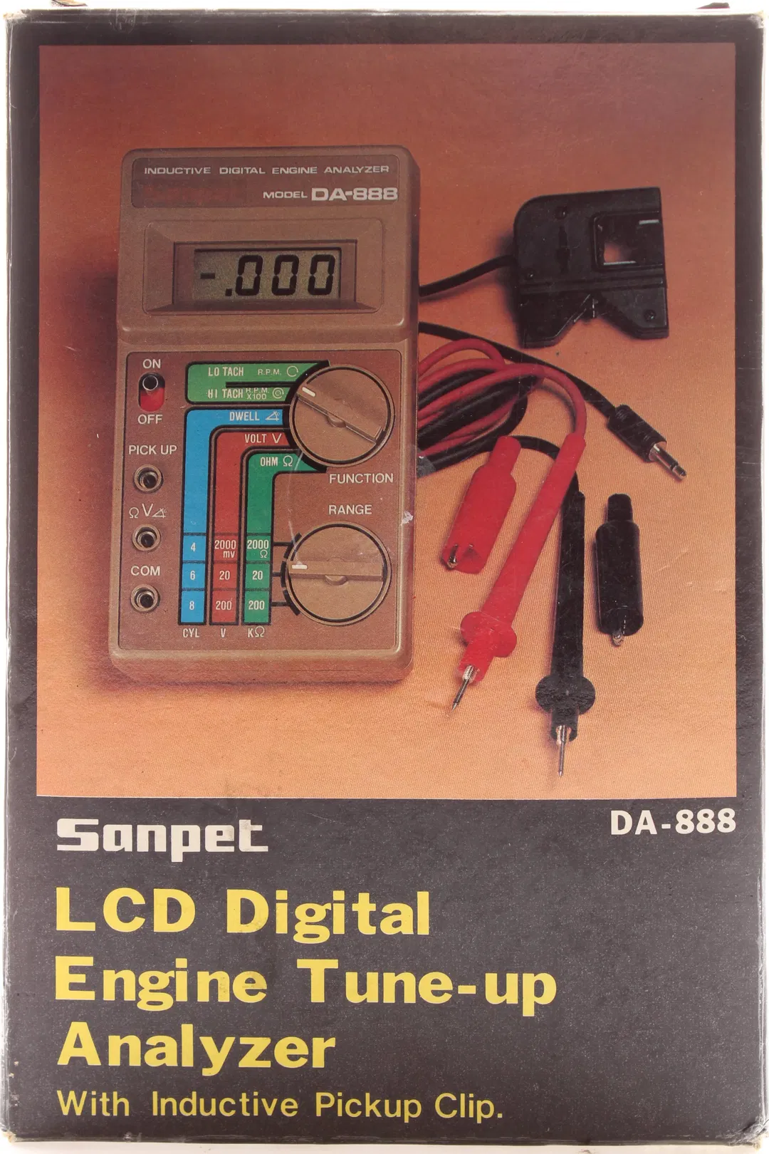 Sanpet DA-888 LCD Digital Engine Analyzer – Motortester mit Induktivklemme - Bild 3