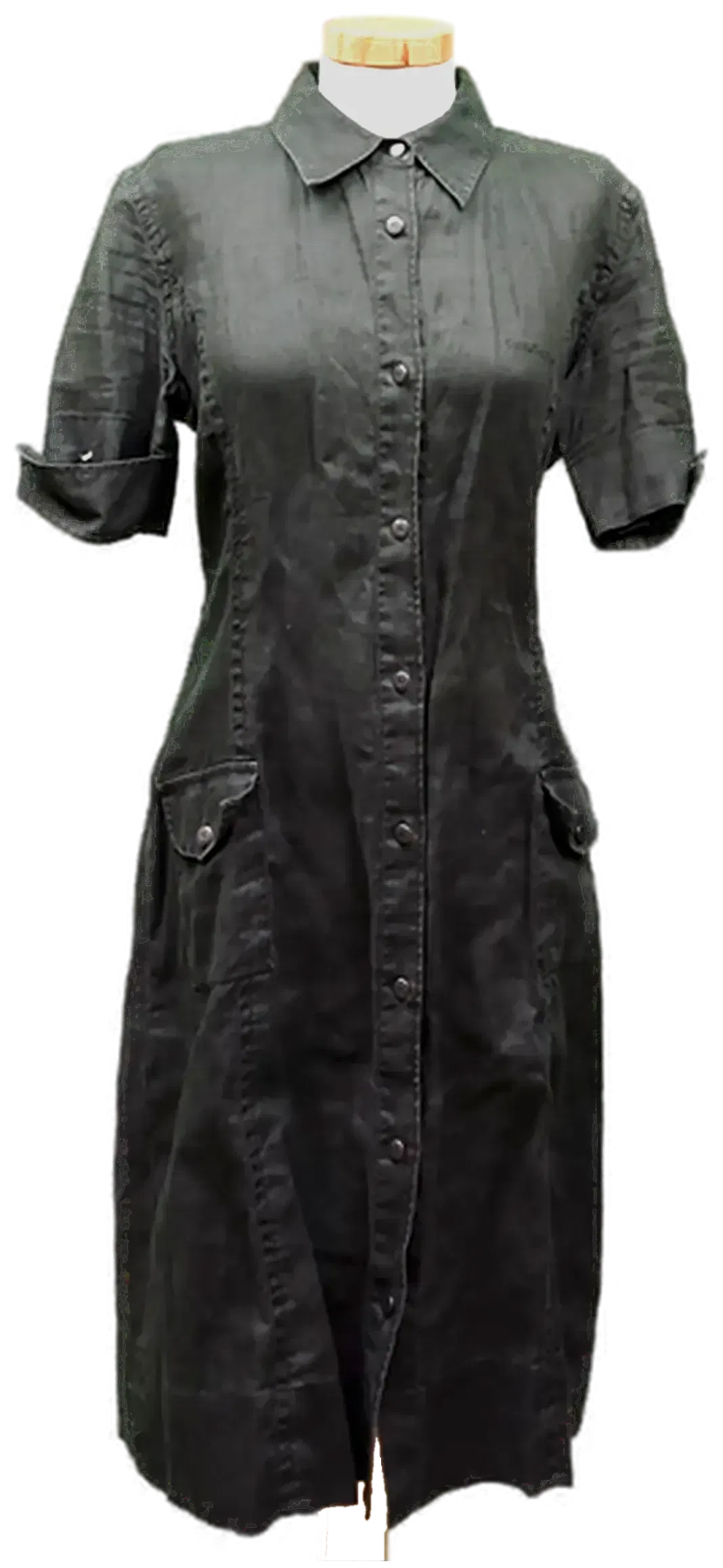 Calvin Klein Jeans Leinenkleid grau Gr. L - Bild 1