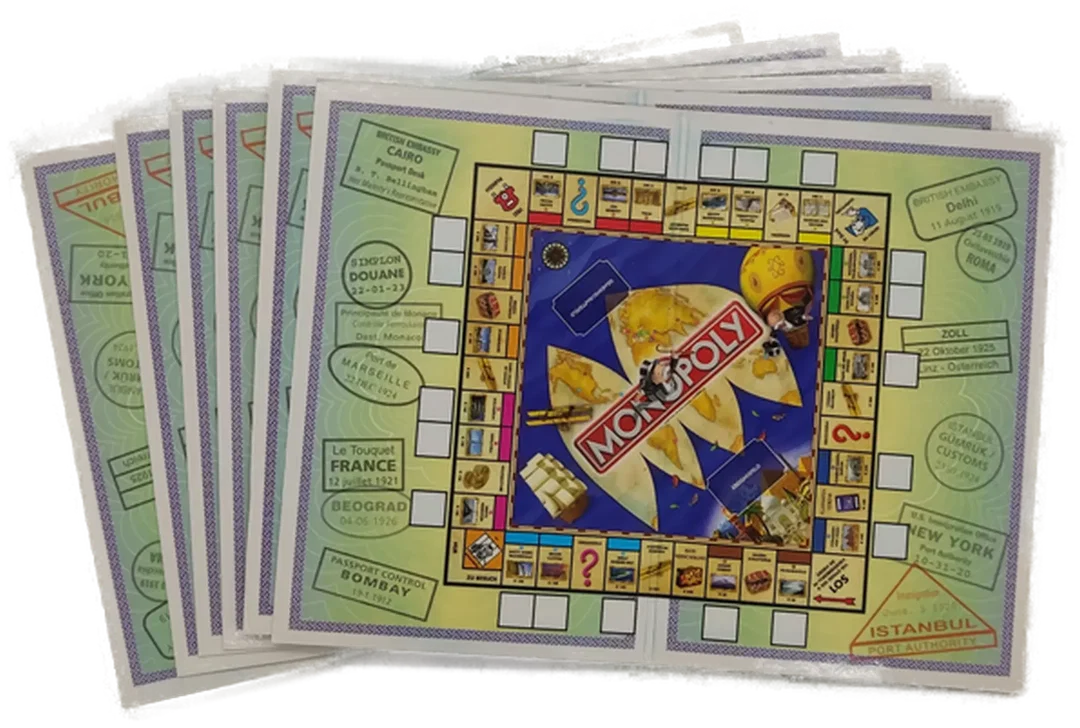 Parker/Hasbro Monopoly Weltreise - mit historischen Fahrzeugen – Bild 4