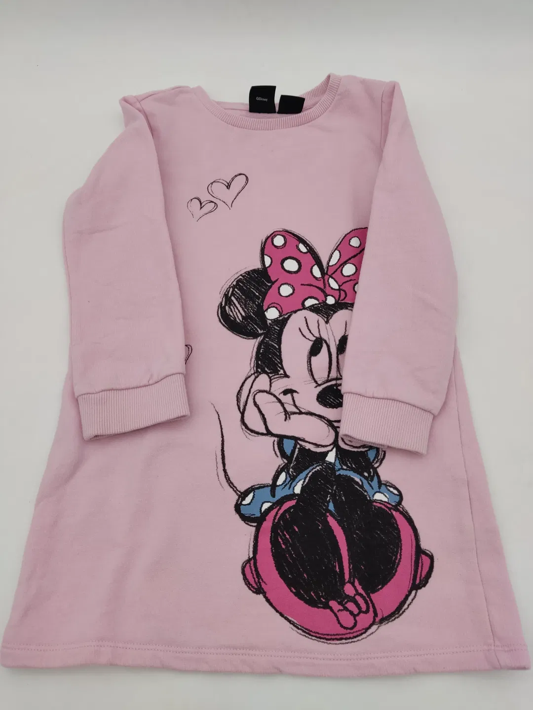 Minnie Mouse Kinder Sweater Kleid rosa Gr. 104 - Bild 4