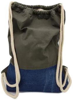 Rucksack Damen Jeans/Oliv  - Bild 2