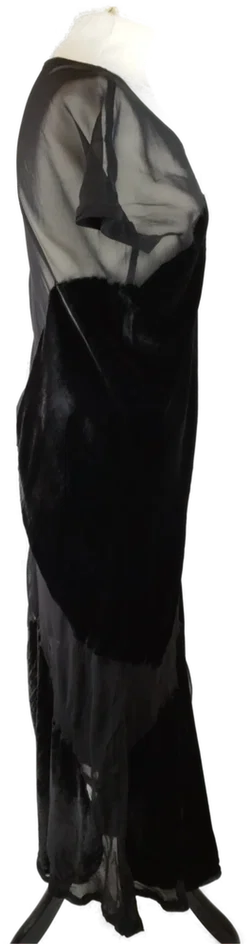 Comme des Garcons Maxikleid - Gr. M / 82% Viskose / 18% Seide - Bild 4