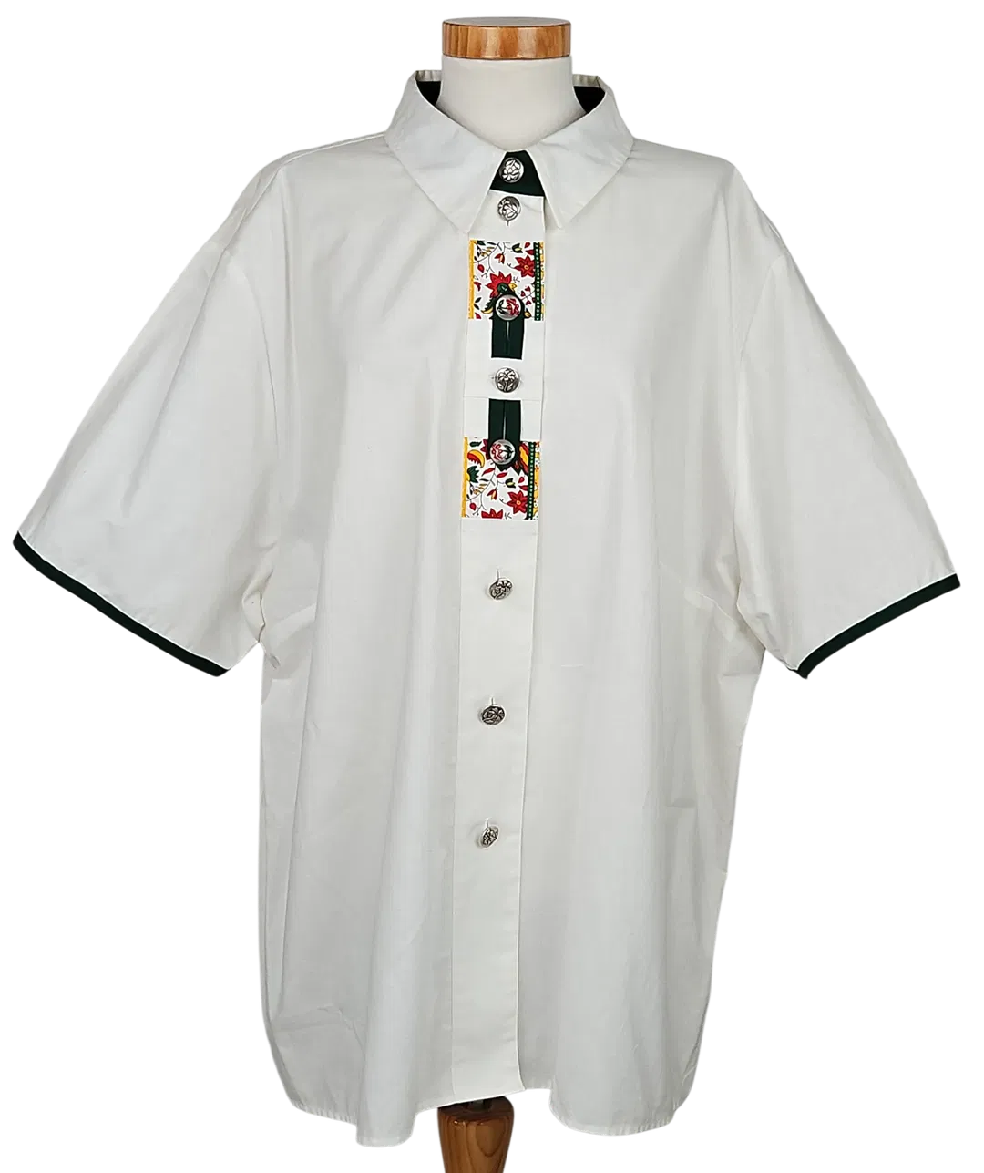 Styrian lady Vintage Damen Trachtenbluse, weiß - Gr. XXL  - Bild 4