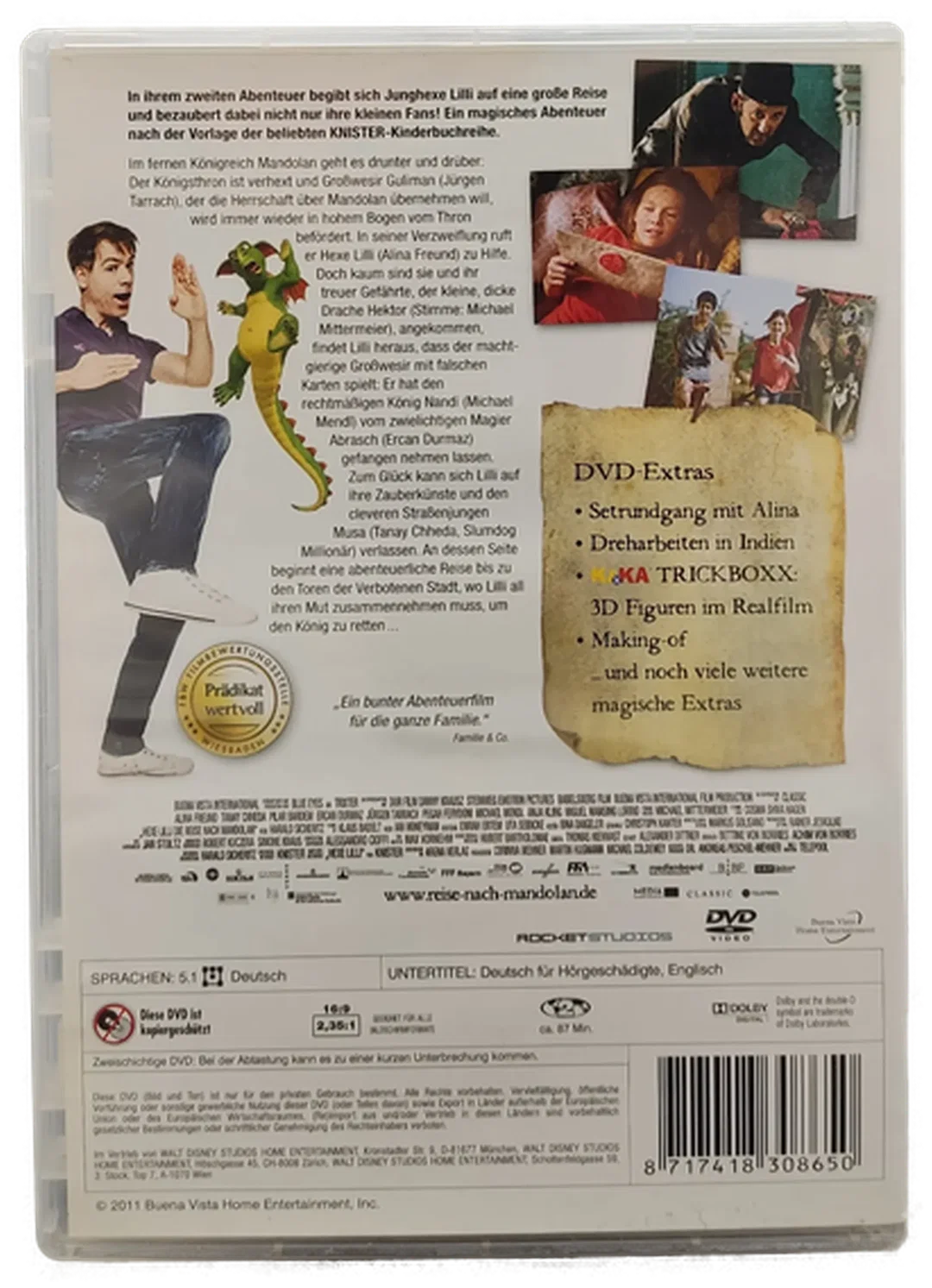 DVD "Hexe Lilli - Die Reise nach Mandolan" mit Jürgen Tarrach und Alina Freund – Bild 2