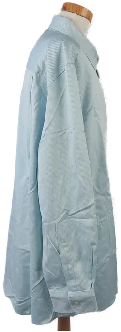 Charles Vögele Herrenhemd langarm blau gestreift - Gr. 48 - Bild 2