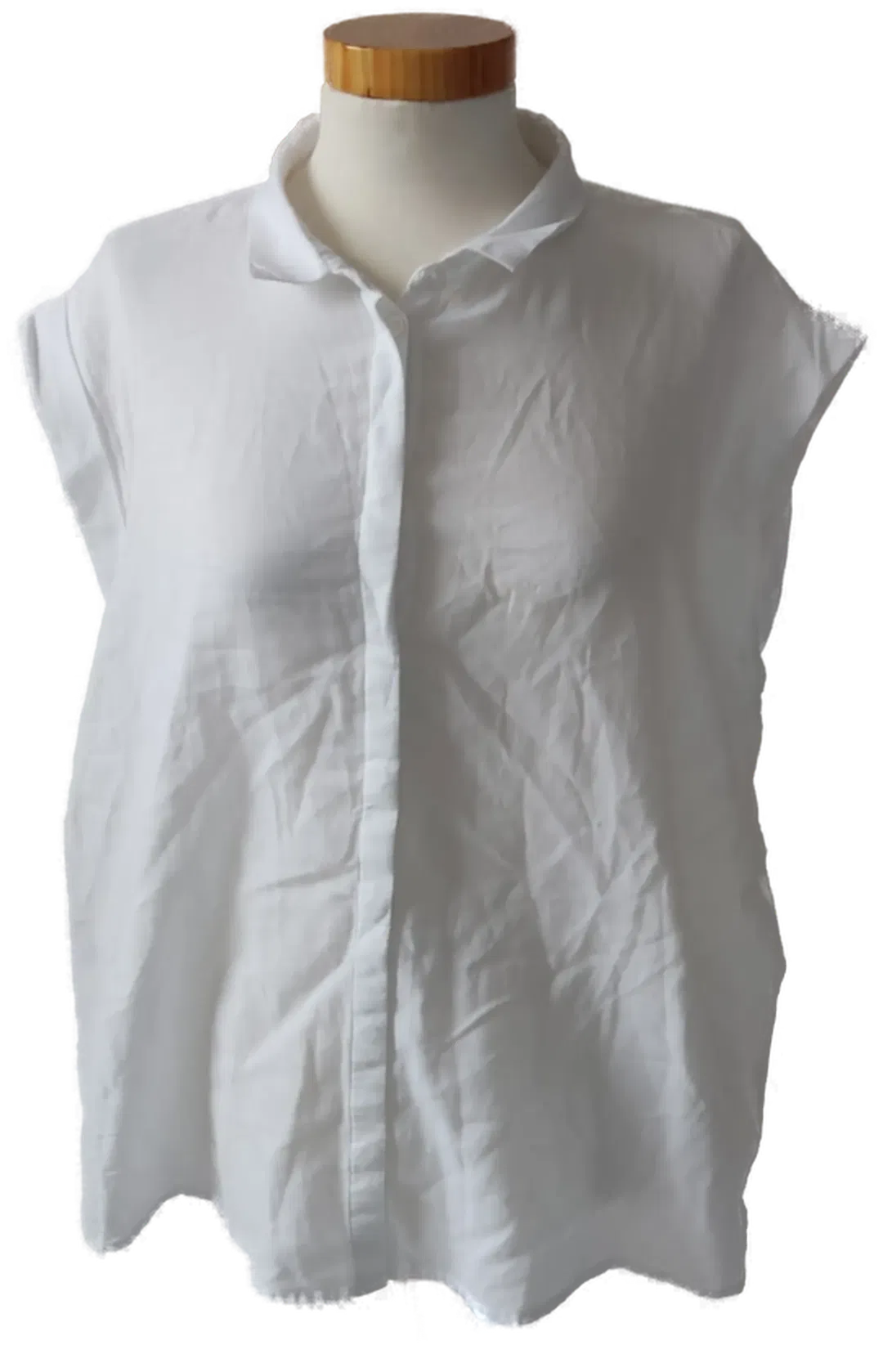 Damenbluse ohne Ärmel  weiß - Gr. M - Bild 1