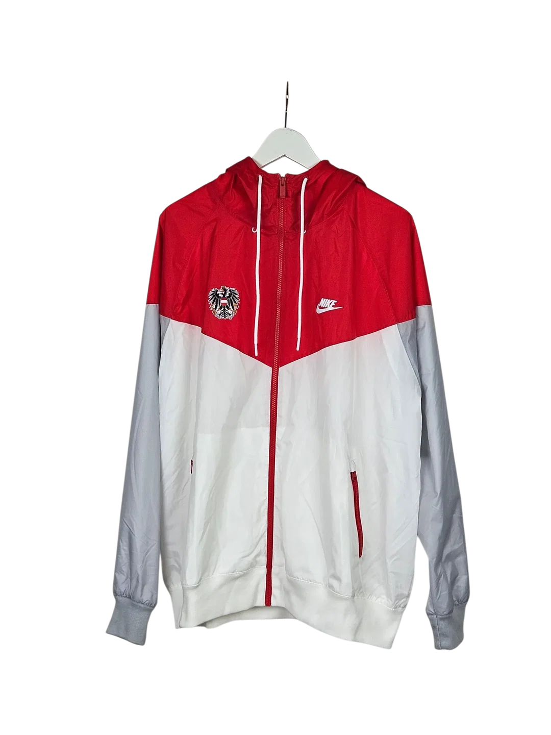 Nike Herren Sportjacke ÖSTERREICH, rot/weiß - Gr. XL - Bild 1