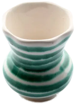 Gmundner Keramik Mini-Vase | Grün geflammt | Handgefertigt  - Bild 2