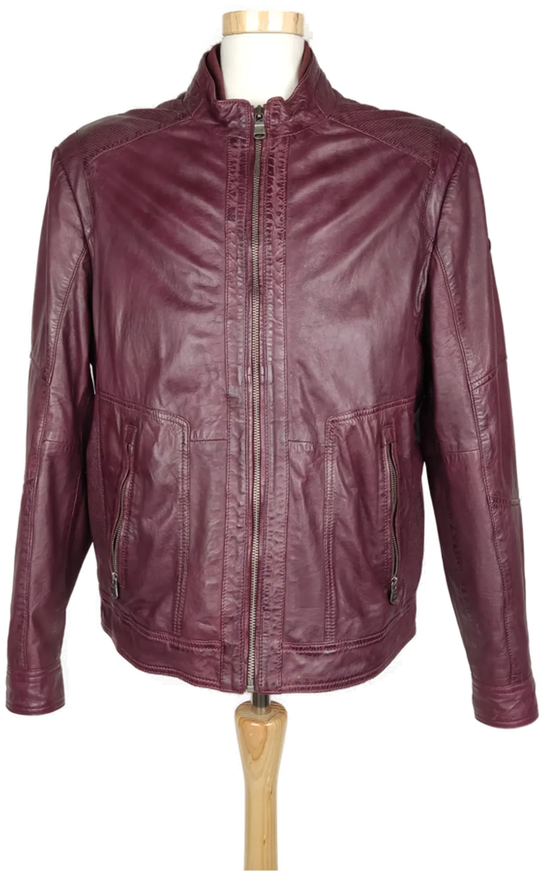 dnr- jackets Herren Lederjacke bordeaux- XL/ 52 - Bild 4